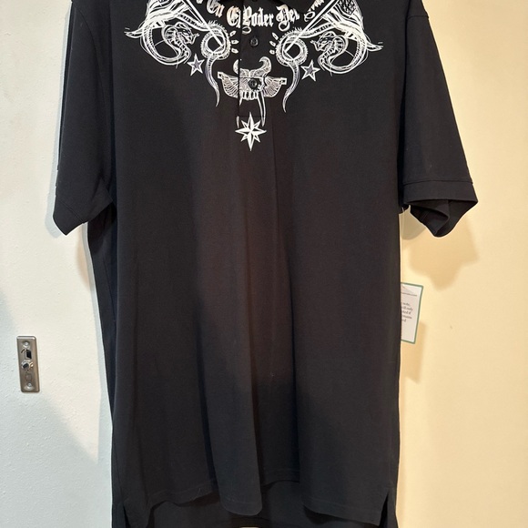 Givenchy Other - Givenchy Black Graphic Men's Polo Shirt